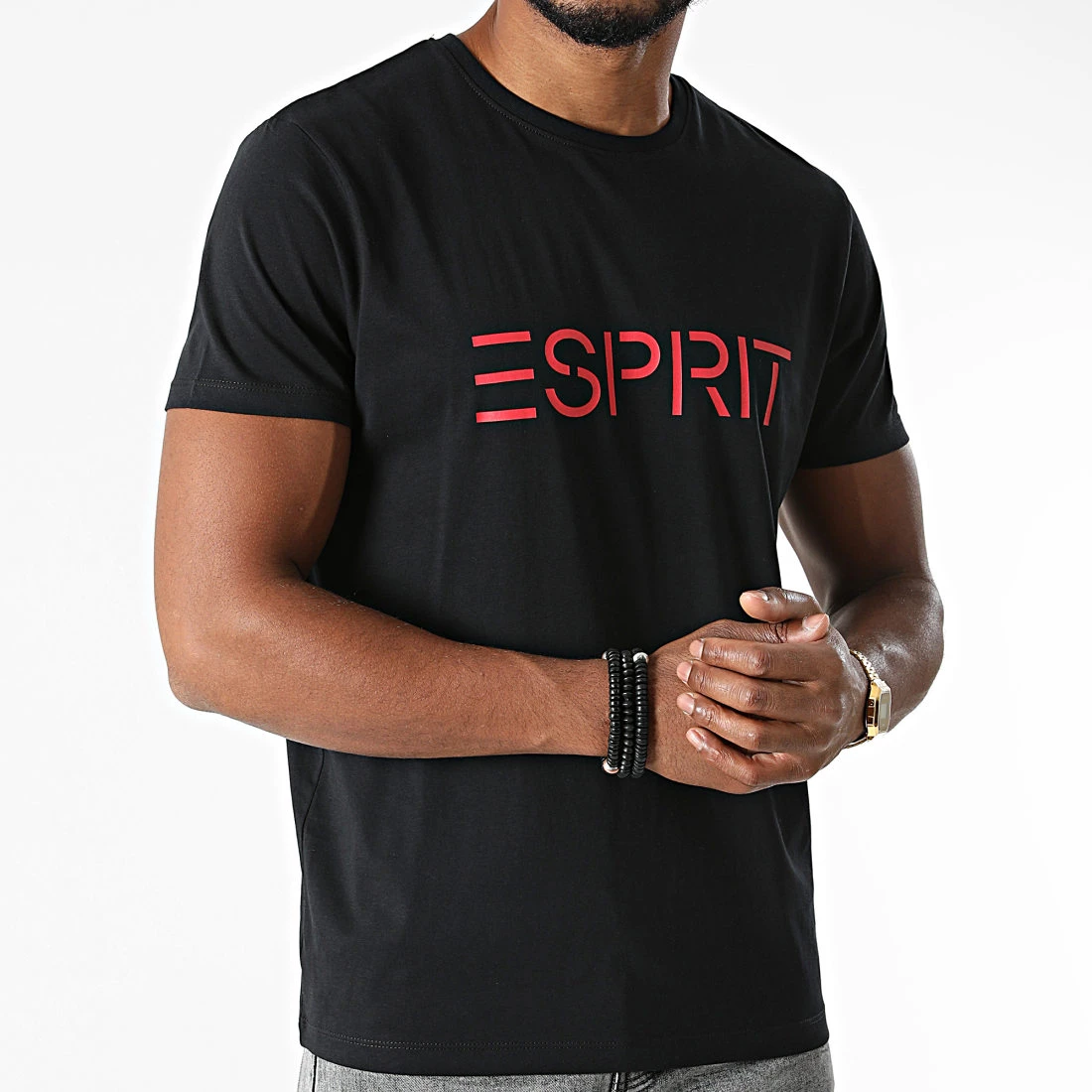 Meilleure affaire 🛒 Tee 👚 Shirt 129EE2K010 Noir de Esprit 👍 – Image 3