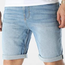 Acheter 💯 Short Jean 992EE2C304 Bleu Denim de Esprit ✔️