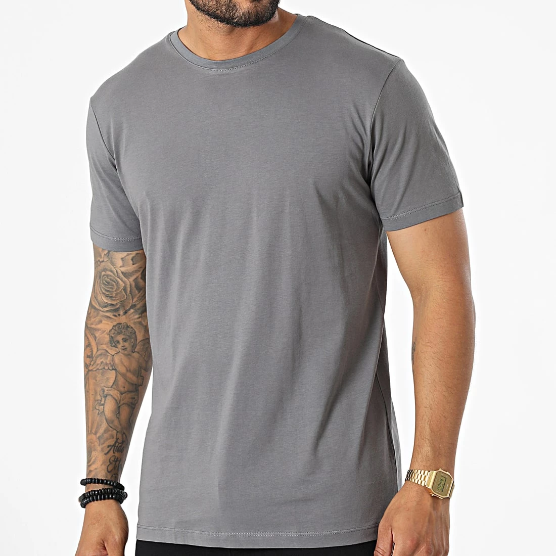 Grosses soldes ✨ Tee 👚 Shirt 992EE2K317 Gris Anthracite de Esprit 👏