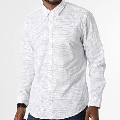 Offres 🎁 Chemise Manches Longues 992EE2F304 Blanc de Esprit ⭐