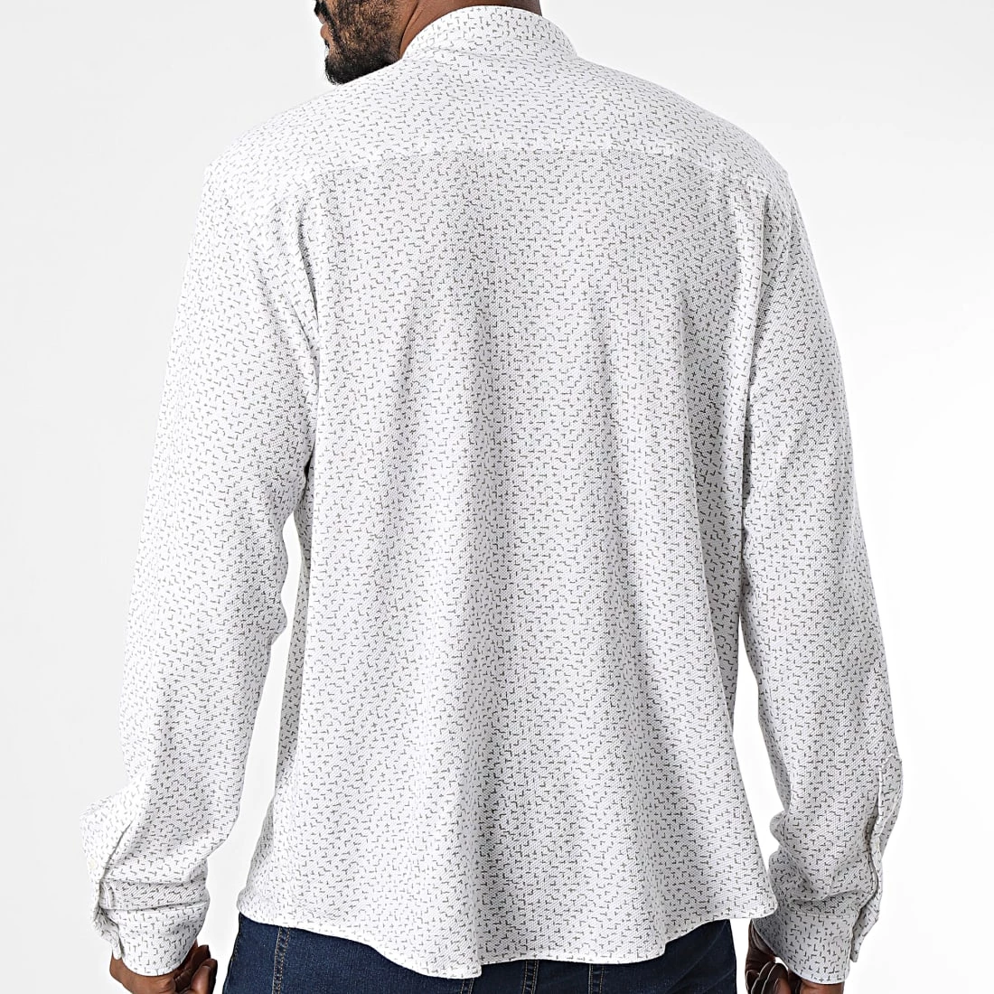 Promo 😉 Chemise Manches Longues 072EE2F302 Blanc de Esprit 🎉 – Image 4