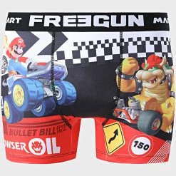 Promo 🧨 Boxer Super Mario Kart Noir de Freegun ⌛