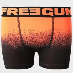 Acheter 💯 Boxer Enfant Ink Orange Fluo de Freegun ⭐
