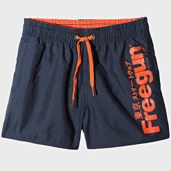 Budget 🎉 Short De Bain Enfant Boardshort Bleu Marine de Freegun 👏