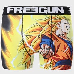 Grosses soldes 🔔 Boxer Sayian Jaune de Freegun 😀