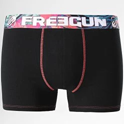 Grosses soldes ⌛ Boxer Bio Noir Floral de Freegun ❤️