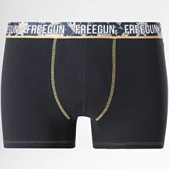 Le moins cher 🎉 Boxer Flowers Bleu Marine de Freegun 🧨