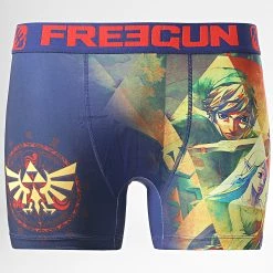 Sortie 💯 Boxer Zelda Drawing Bleu Marine de Freegun 🧨