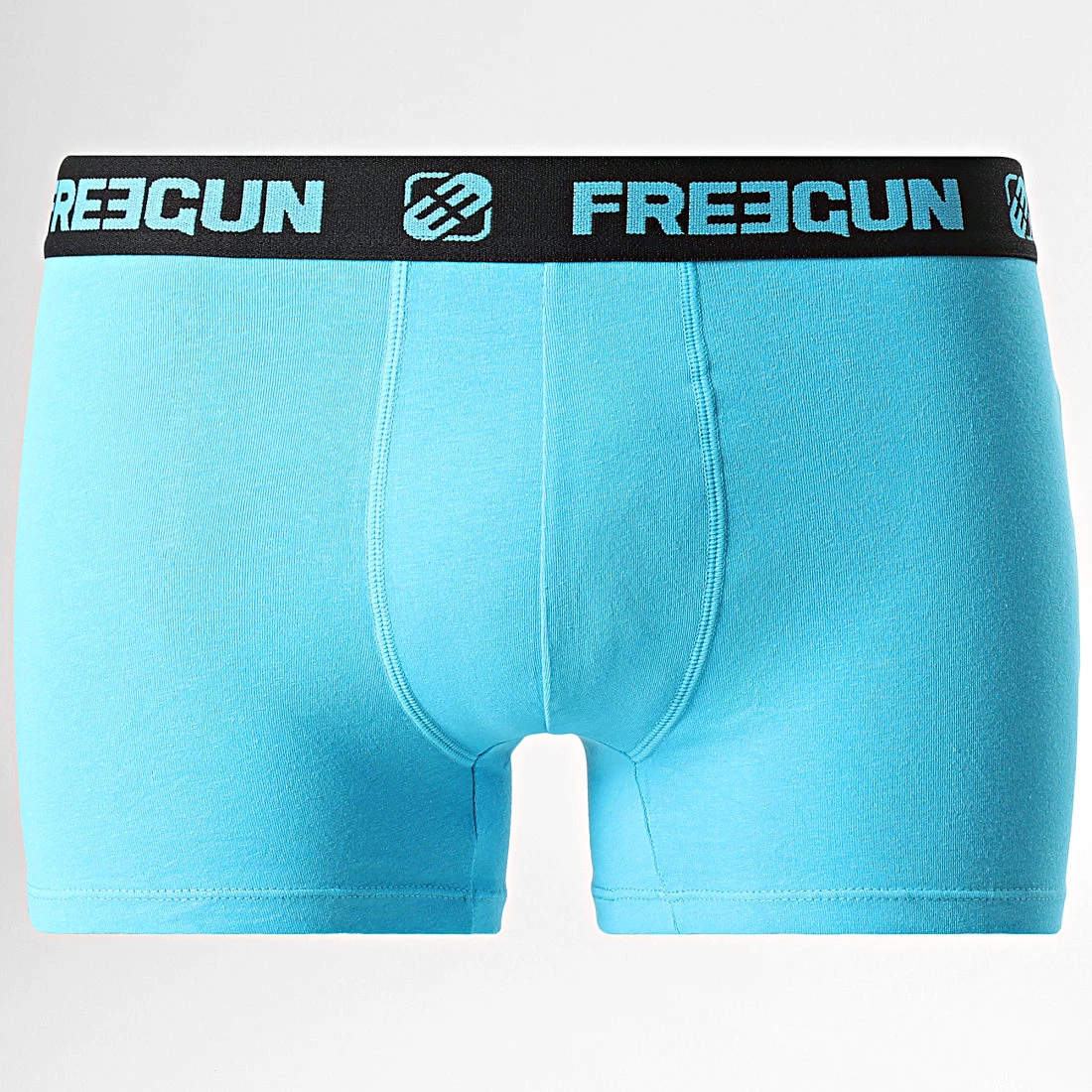 Sortie 👍 Lot De 4 Boxers Ultra Stretch Noir Rouge Bleu Ciel de Freegun ✔️ – Image 2