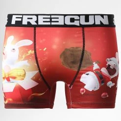 Meilleure affaire 👍 Boxer Lapins Cretins Gift Orange de Freegun ⌛