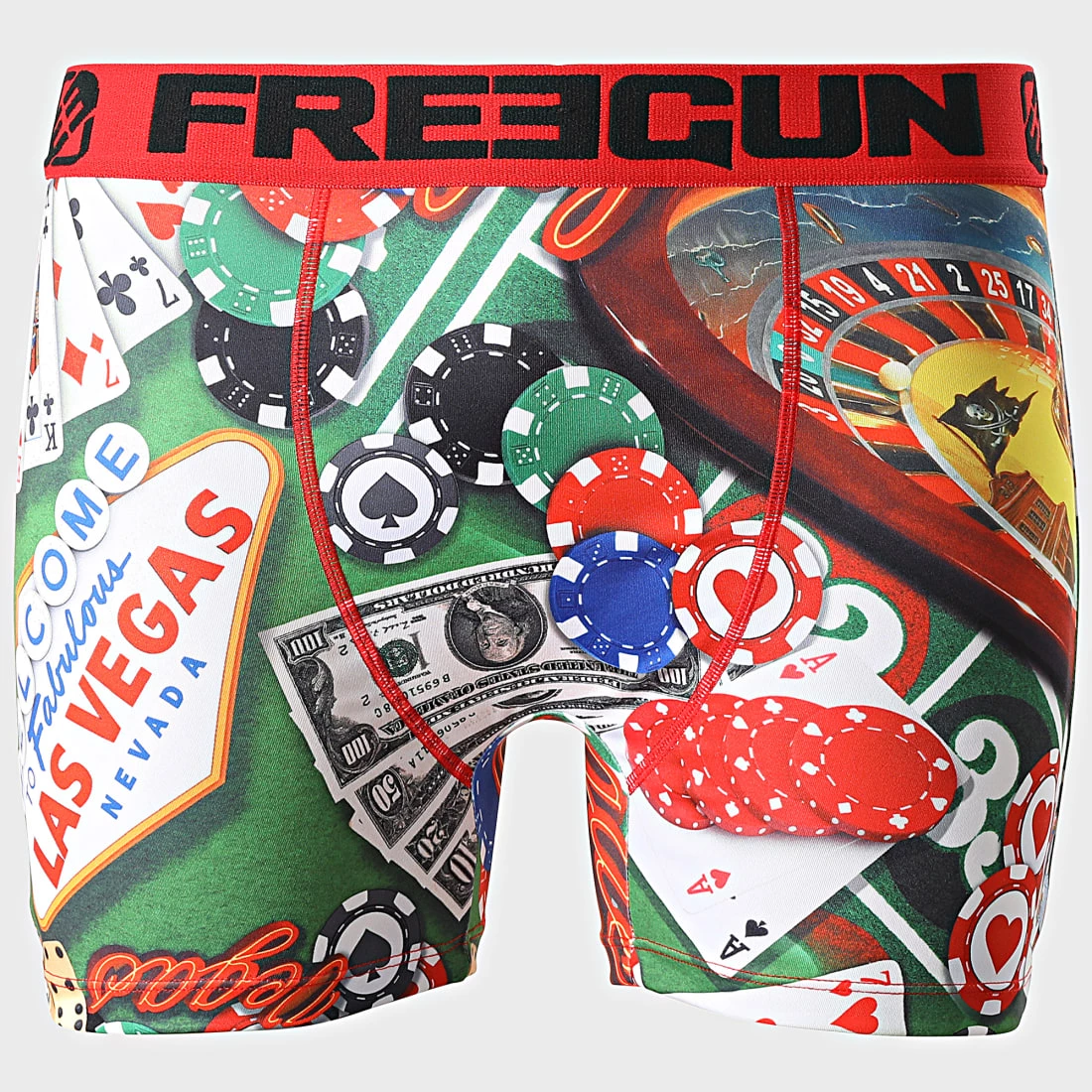 Sortie đ Boxer Vegas Vert Rouge de Freegun â€ïž