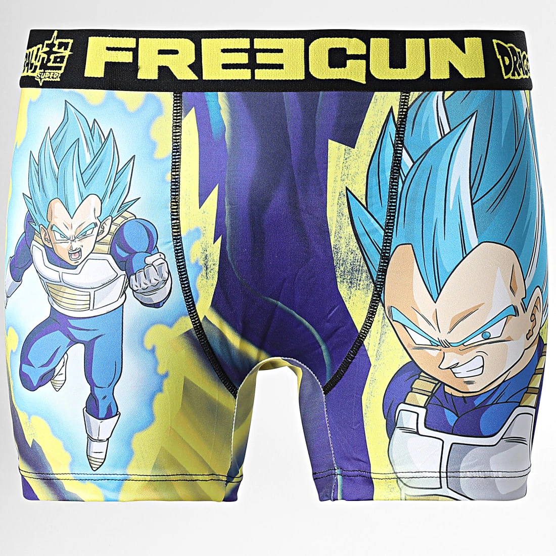 Sortie đ Boxer Dragon Ball Super Vegeta Bleu Jaune de Freegun â