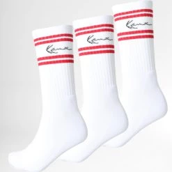 Grosses soldes 🌟 Lot De 3 Paires De Chaussettes 3003750 Blanc de Karl Kani 🎉