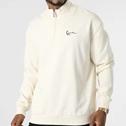 Les meilleures critiques de 🧨 Sweat Col Zippé Chest Signature 6027312 Beige de Karl Kani 🧨