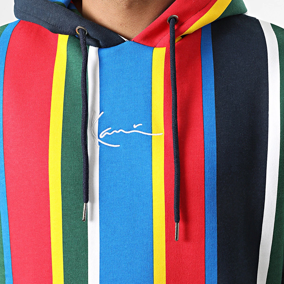 Acheter đ„ Sweat Capuche A Rayures Small Signature Stripe 6028200 Multicolor de Karl Kani đ â Image 2