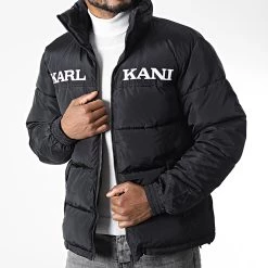 Le moins cher 🎁 Doudoune Retro Essential 6076783 Noir de Karl Kani 🔔