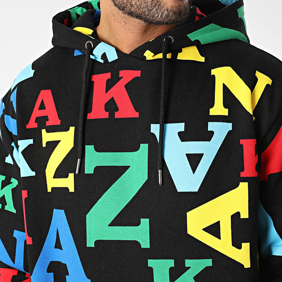 De gros đ Sweat Capuche 6028202 Noir de Karl Kani âš â Image 2