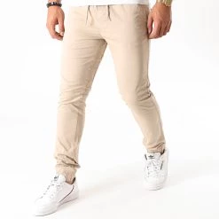 Meilleure affaire ❤️ Jogger Pant 21103814 Beige de Solid 😀