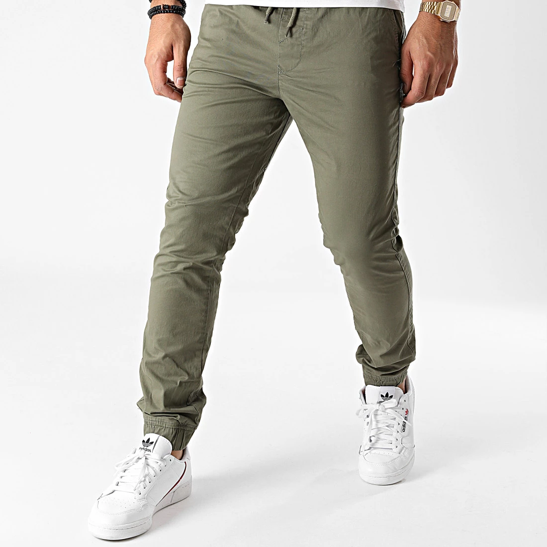 De gros đŻ Jogger Pant 21103814 Vert Kaki de Solid â