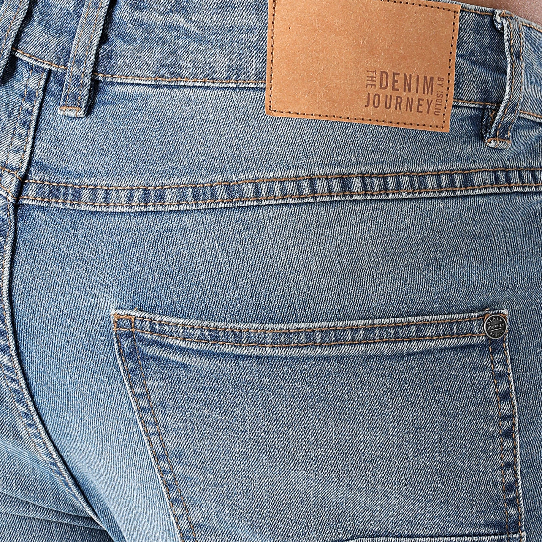 Sortie ❤️ Jean Slim Joy Bleu Denim de Solid 🎉 – Image 2