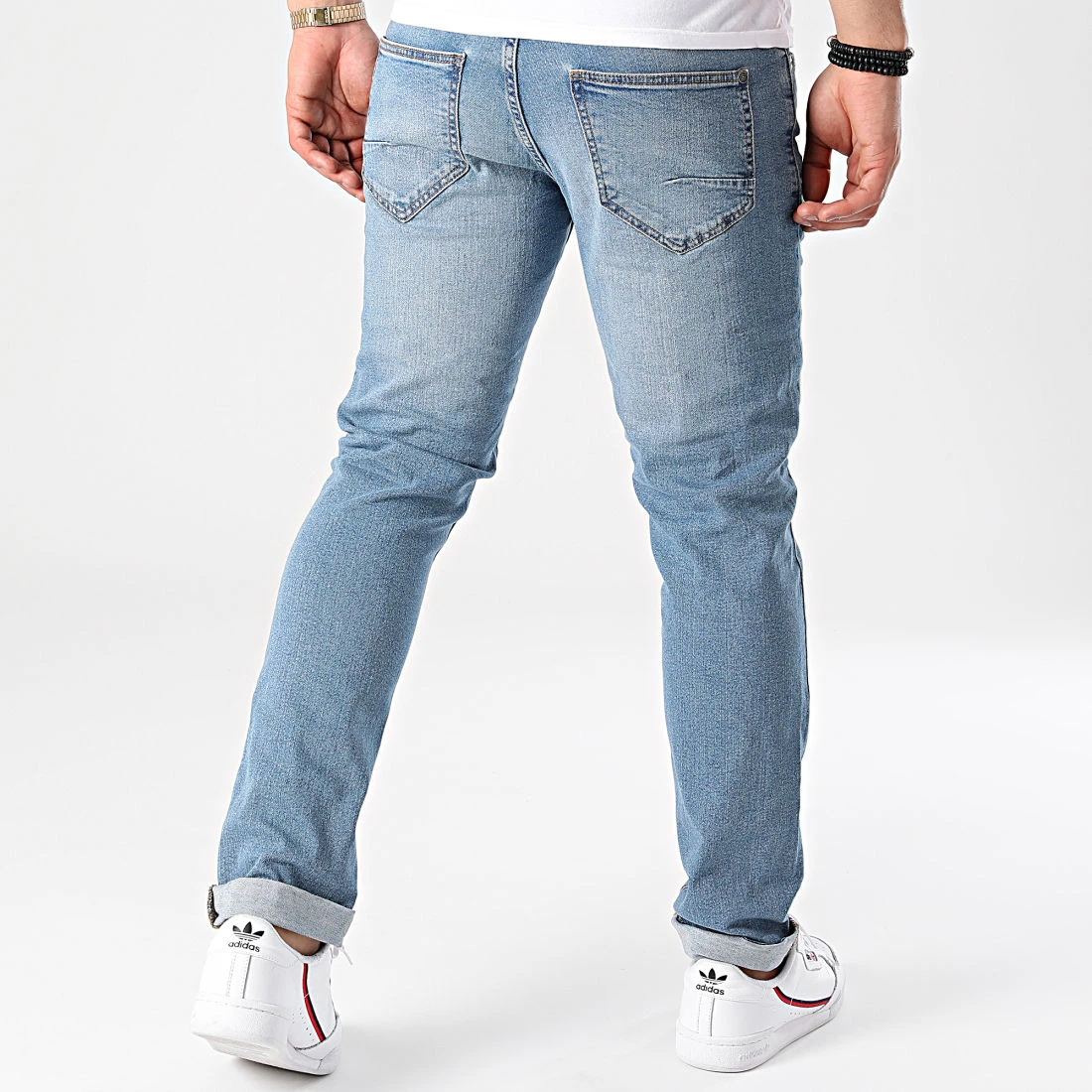 Sortie ❤️ Jean Slim Joy Bleu Denim de Solid 🎉 – Image 4