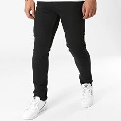 Acheter 👏 Jean Slim Joy 21104850 Noir de Solid 🎁