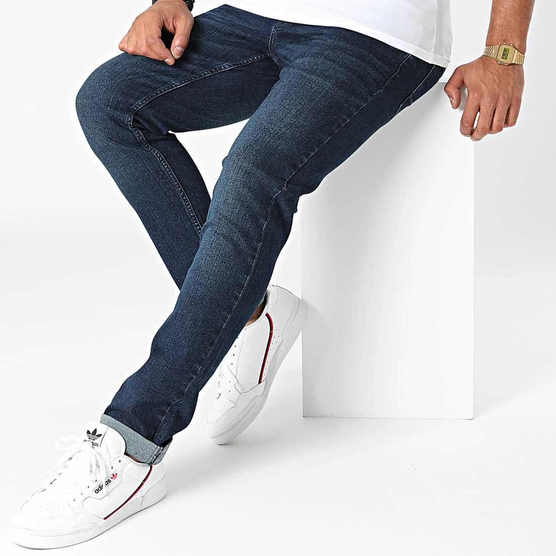 Meilleure affaire ✔️ Jean Slim Joy 21104848 Bleu Denim de Solid ⌛ – Image 3