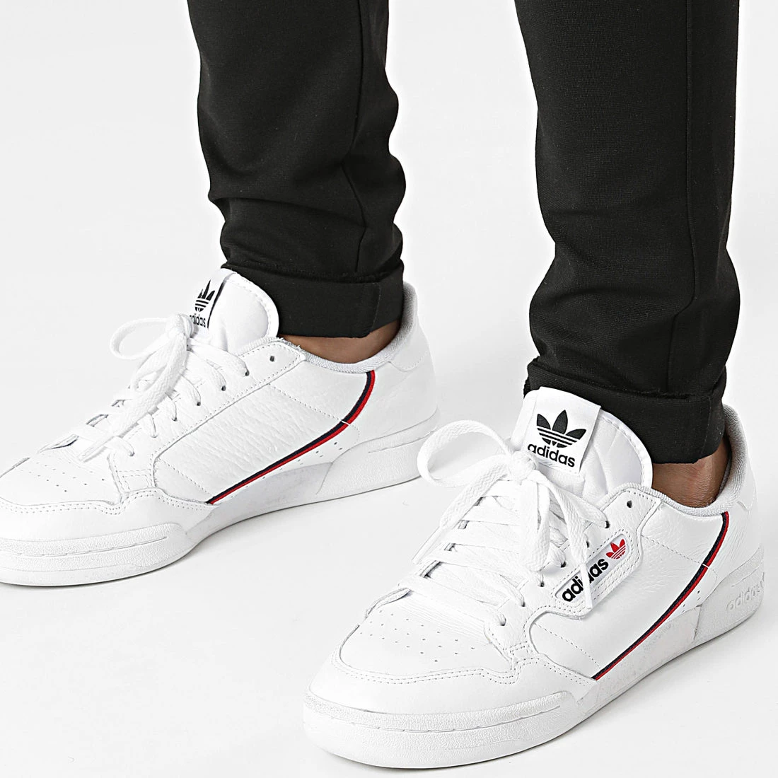 Grosses soldes 💯 Pantalon Slim Dave Barro 21105110 Noir de Solid 👍 – Image 2