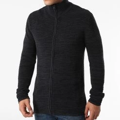 Les meilleures critiques de 💯 Veste Zippée Struan 21102780 Bleu Marine Chiné de Solid 🤩