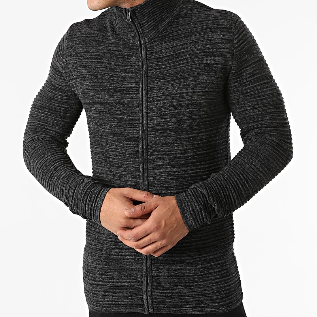 Grosses soldes ✔️ Veste Zippée Struan 21102780 Gris Anthracite de Solid 😍