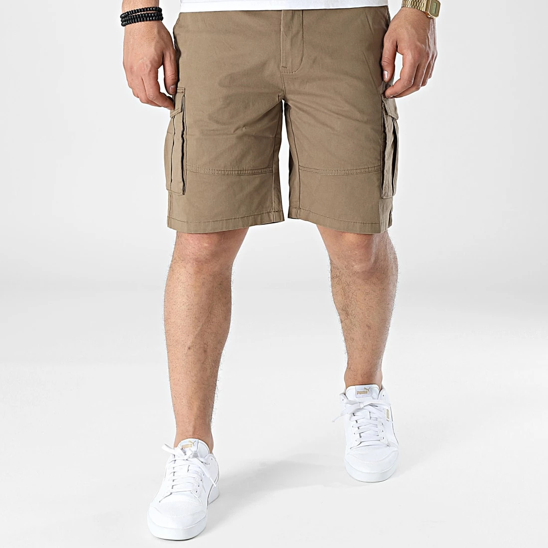 Tout neuf 🎁 Short Cargo 21106445 Marron de Solid 😉 – Image 3