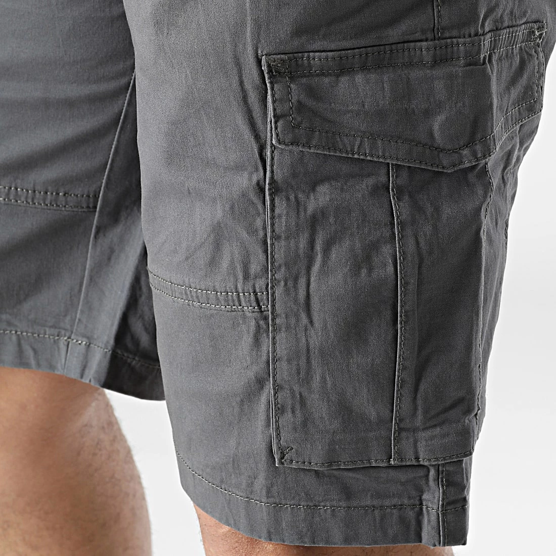 Bon marché 🥰 Short Cargo 21106445 Gris Anthracite de Solid 🔔 – Image 2