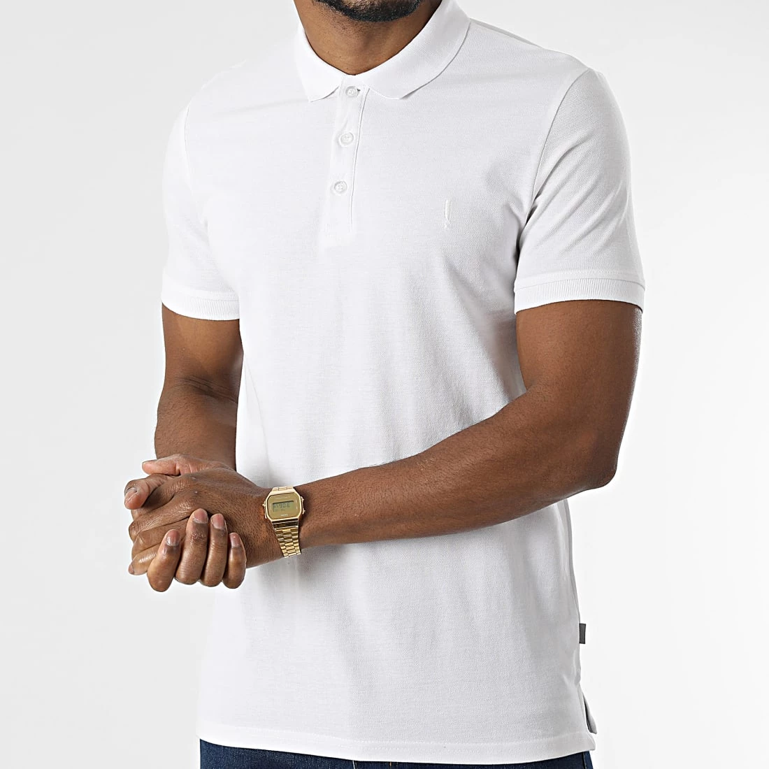 Meilleure affaire 😉 Polo A Manches Courtes Athen 21106488 Blanc de Solid 🧨 – Image 3