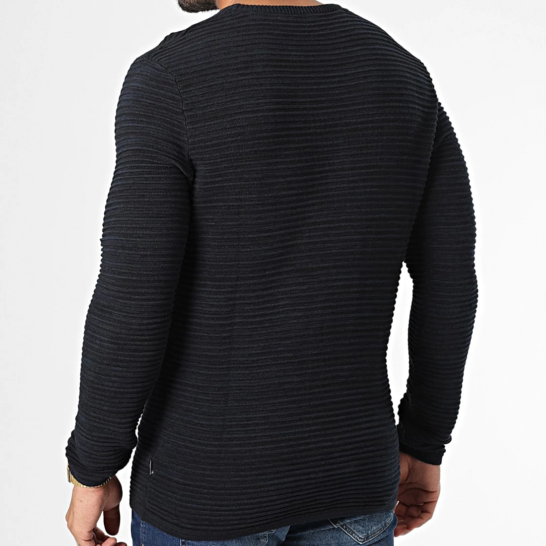 Remise 🧨 Pull Struan Bleu Marine de Solid ⭐ – Image 4