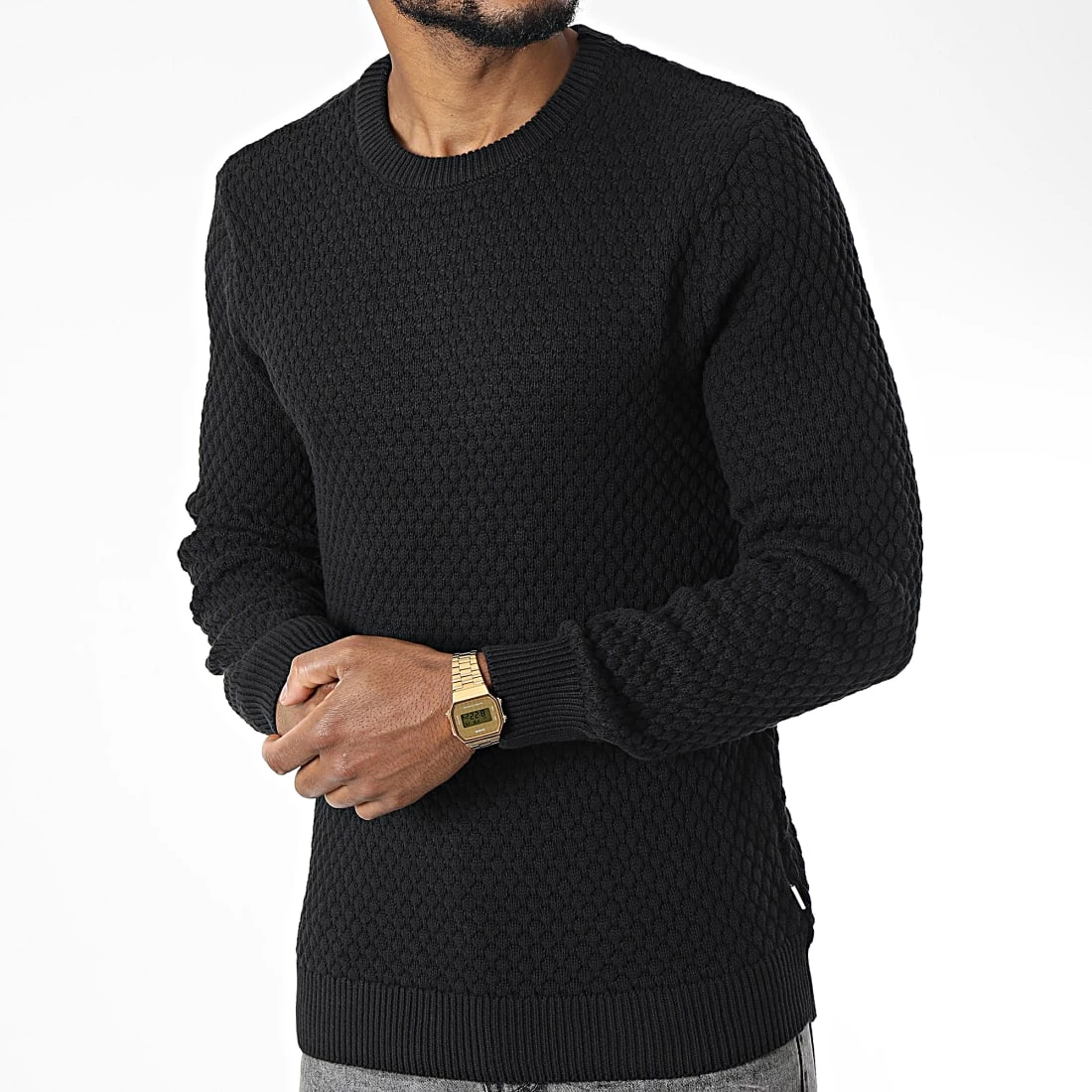 Remise đ Pull Clive 21107143 Noir de Solid đ„