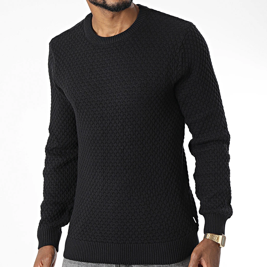 Remise đ Pull Clive 21107143 Noir de Solid đ„ â Image 3