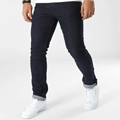 Nouveau ✔️ Jean Slim Joy 21104848 Bleu Brut de Solid 🥰