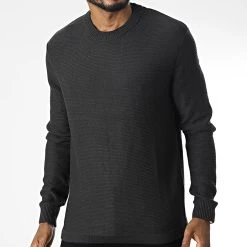 Acheter ⌛ Pull Jarah 21107378 Noir de Solid ✔️