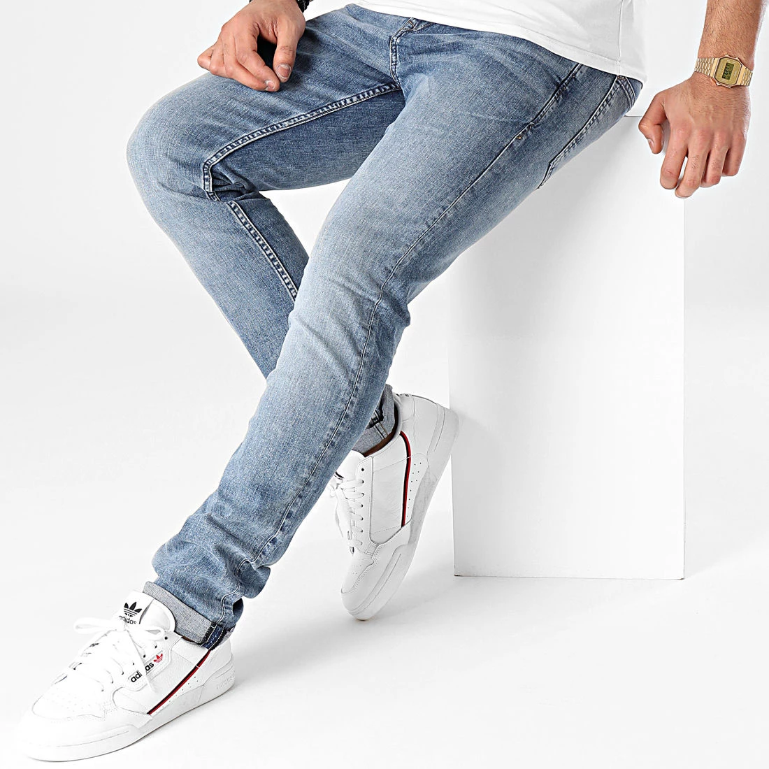 Vente flash 🌟 Jean Slim Piers 1008446-XX-12 Bleu Denim de Tom Tailor 💯 – Image 3