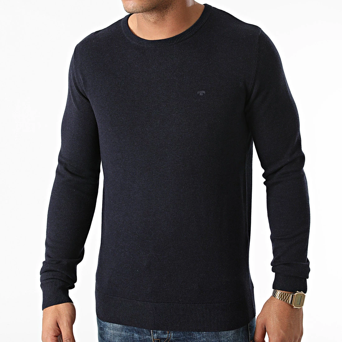 Promo 😍 Pull 1012819-XX-10 Bleu Marine de Tom Tailor ⭐