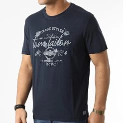 Budget 🛒 Tee 👚 Shirt 1029274-XX-12 Bleu Marine de Tom Tailor ⭐