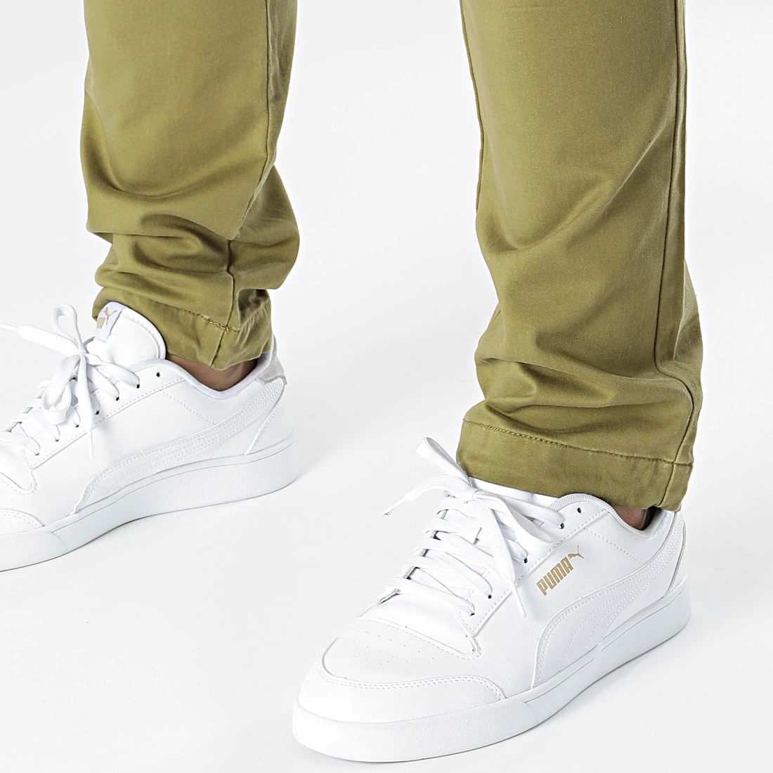 Promo 👏 Pantalon Chino 1029909-XX-12 Vert Kaki de Tom Tailor 🛒 – Image 2