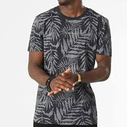 Tout neuf 😍 Tee 👕 Shirt 1031154-XX-12 Gris Anthracite Floral de Tom Tailor ❤️