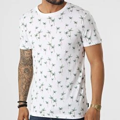 Coupon 🎉 Tee 👕 Shirt All Over Print Blanc de Tom Tailor 🤩