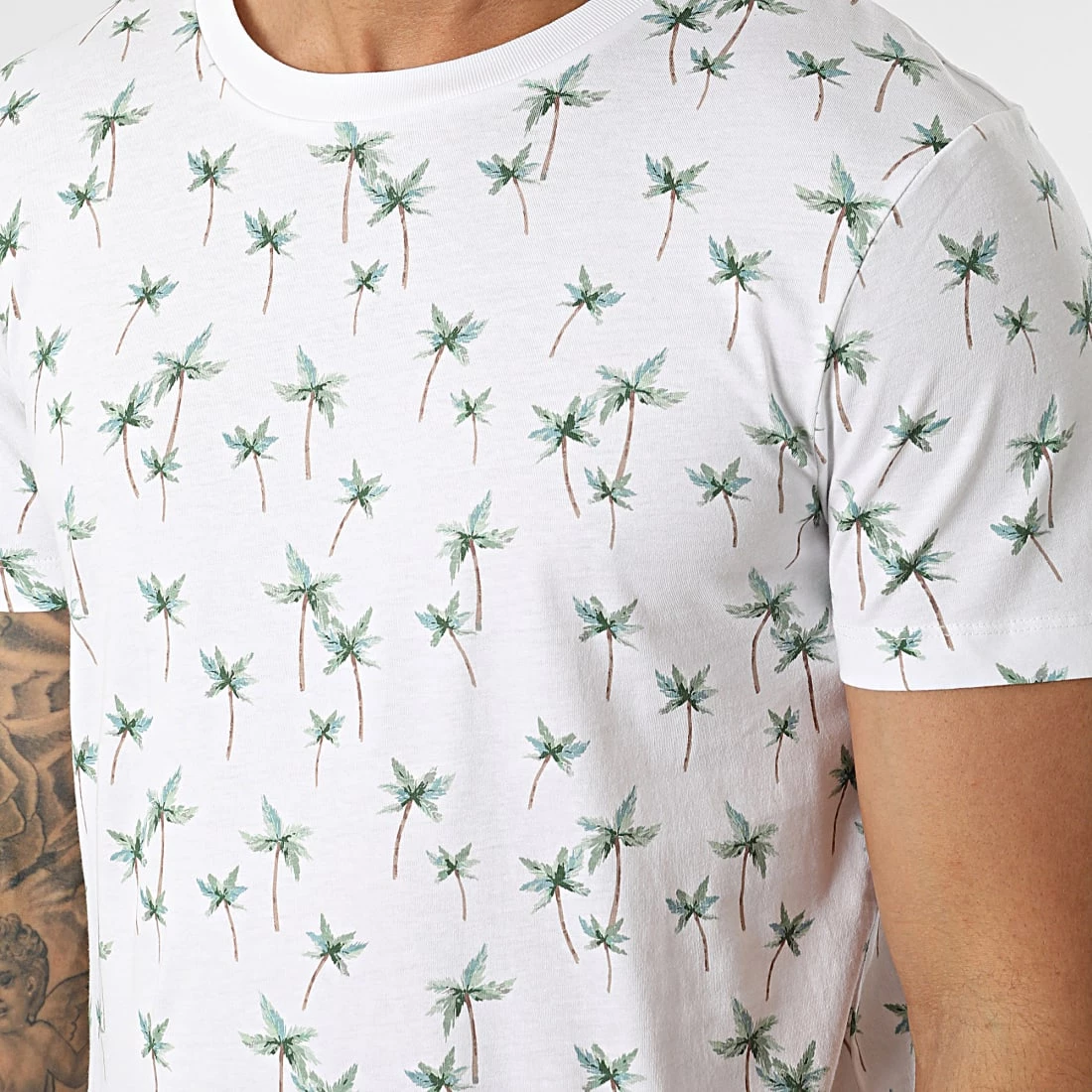 Coupon 🎉 Tee 👕 Shirt All Over Print Blanc de Tom Tailor 🤩 – Image 2