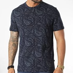 De gros 😀 Tee 👚 Shirt 1032911-XX-10 Bleu Marine Bandana de Tom Tailor 😉