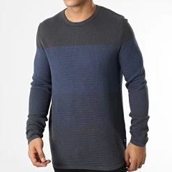 Budget ⌛ Sweat Crewneck 1032326-XX-12 Gris Anthracite Bleu Marine Dégradé de Tom Tailor 👍