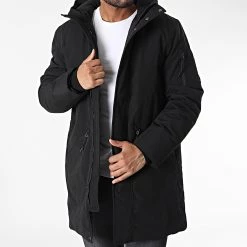 Nouveau ✨ Parka Capuche 1032431-XX-12 Noir de Tom Tailor 😍