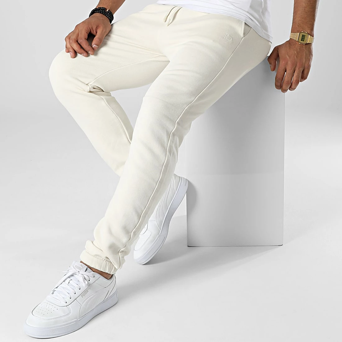De gros 🎁 Pantalon Jogging 1032789-XX-12 Beige Clair de Tom Tailor ✔️ – Image 3