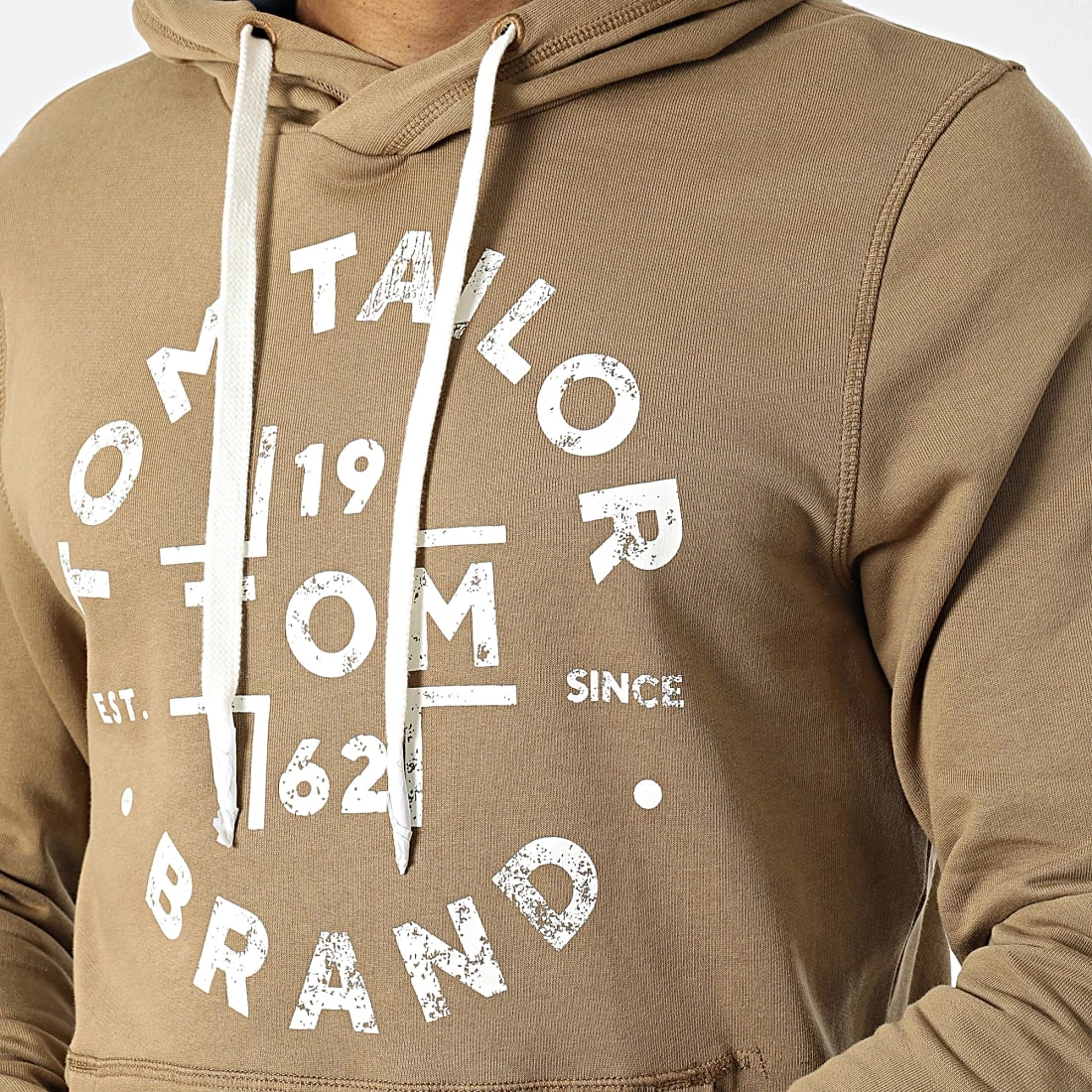 Offres 🤩 Sweat Capuche 1034360 Camel de Tom Tailor ✔️ – Image 2